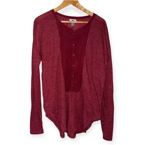 Tall length tunic long sleeve shirt